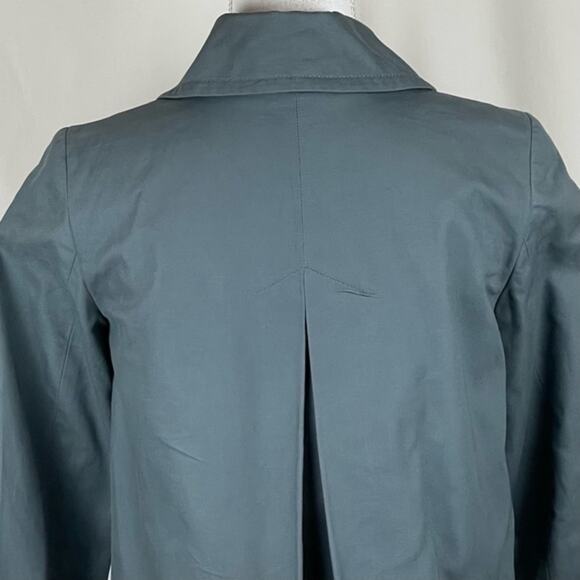 Talbots Gray 100% Cotton Double Breasted Career Office Jacket NWOT Size 2P - Picture 7 of 12